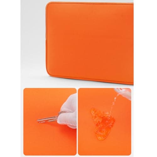 Neoprene Laptop Sleeve Bag Zipper Waterproof Soft，29.5×19.5×1.5cm，Compatible with iPad Pro 11/Surface Go 4/Galaxy Tab S9 FE 10-11 inch Tablets & Slim 2-in-1 Laptops，Orange — view 5