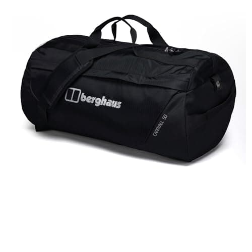 Berghaus Unisex Carry All Mule Holdall 50L Duffel Bag | Compact and Lightweight | Detachable Shoulder Stap Travel Holdall, Black/Black, One Size — view 2