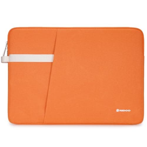 NIDOO 13 Inch Laptop Sleeve Case Protective Carrying Bag Cover for 13.6" 13" MacBook Air / 14" MacBook Pro/Surface Laptop 7 / ThinkBook 14 / ThinkPad X13 L13 E14 L14 T14s / Slim 7i / Yoga 7, Orange