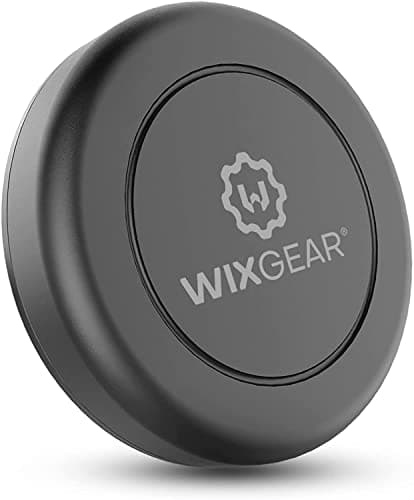 WixGear Magnetic Phone Mount, Universal Stick On Flat Dashboard Magnetic Car Mount Holder, for Cell Phones and Mini Tablets with Fast Swift-snap Technology (Extra Slim)