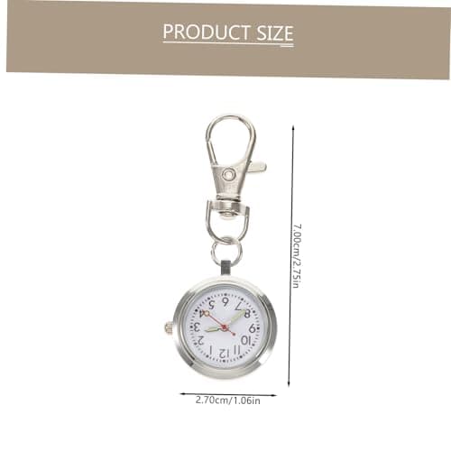Students Pocket Watch Luminous Pointer Alloy Silver for Back to School — view 2