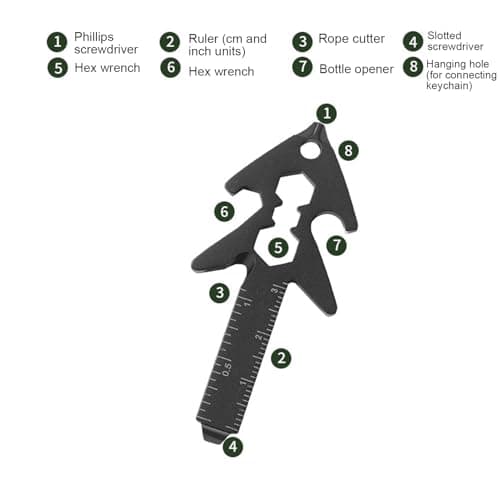 Multi Tool Compact Bottle Opener 8 in 1 Multi Tool with Screwdriver — view 5