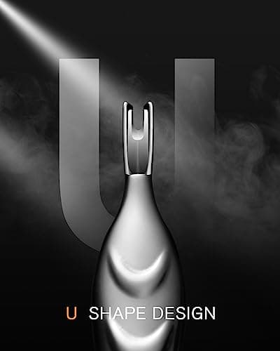 FERYES Cuticle Pusher with Fork, 2-in-1 Cuticle Trimmer Nail Care Tool, Stainless Steel Cuticle Remover Tool for Manicures and Pedicures - Silver — view 2
