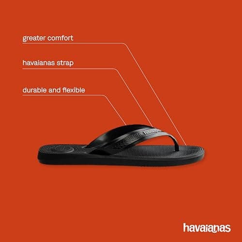 Havaianas Top Max Comfort Men FlipFlop Black 8 UK — view 5