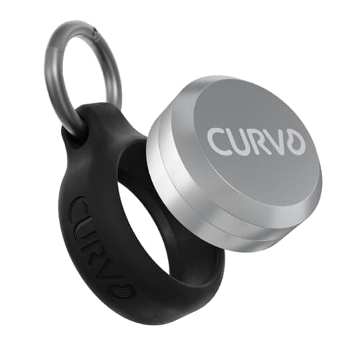 CURVD Premium Carrying Case - Durable Travel Keychain Container, Waterproof Holder for Earplugs, Pills, Coins Compatible with Loop, Eargasm & Vibes, Mini Purse Pill Box Container (Black)
