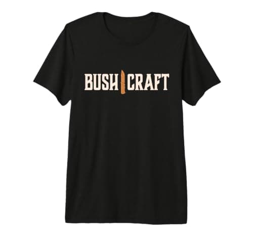 Bushcraft Survival Knife Outdoor Living Nature Camping Premium T-Shirt