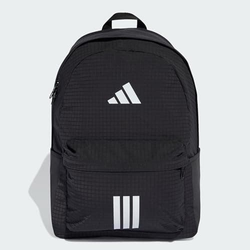 adidas Unisex Essentials 3 Stripes Back To School 2 Backpack, black/white, One size — view 5