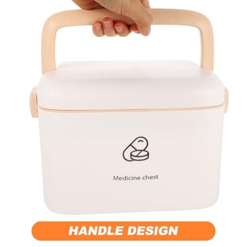 Double-layer First Aid Box Portable Medicine Storage Box with Handle — view 4