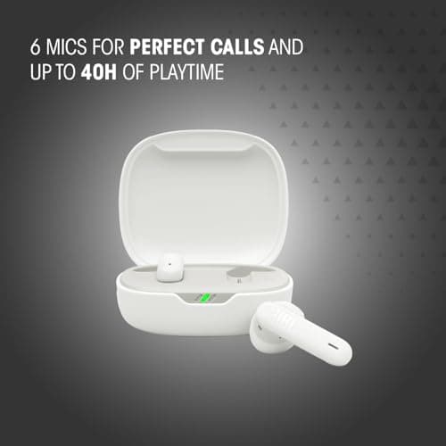 JBL Wave Flex 2, Wireless Bluetooth Earbuds with 40h Playtime, JBL Pure Bass Sound, Smart Ambient Technology, IP54 Water and Dust Resistant, Multi-Point Connection, Open-Back Stick Design, Black — view 2