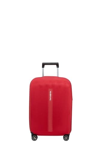 Samsonite TA Revolution - Foldable protective cover for suitcases, size S, suitcase cover suitable for 55 cm, travel suitcase protection, with reflective detail, Red — view 2