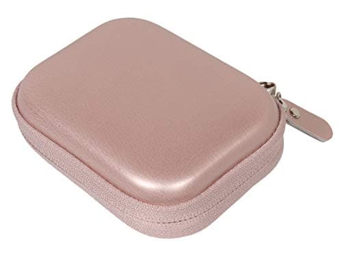 Travel Protection and Storage Case for Airpods Case, Featured Design, mesh Pouches for airpods case, Wall Charger and Cable, (Rose Gold) — view 5
