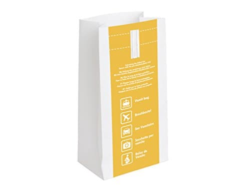 Oqard Disposable Sick Bags - Sealable Paper Vomit Bag with Plastic Lining - Great for Travel, First Aid Kits, Pregnancy or General Sickness - Pack of 10 — view 4