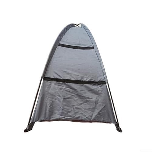 Camping Shoes Storage Organizer, 9-Shelf Collapsible Tent Clothes Rack with Sturdy Boards, Space Saving for RV Camping Hiking(grey) — view 4
