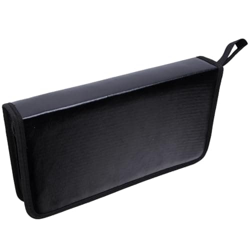Fsviprx CDs Storage Wallet, 80 Slots Scratch-Resistant Protectors