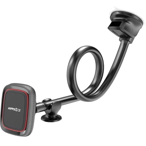 APPS2Car Magnetic Phone Holder for Car, 14-Inch Windshield Phone Mount