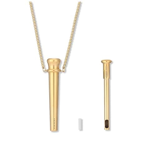 Scoop Necklace, Stainless Steel Mini Spoon Pendant (Silver) — view 4