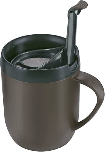Zyliss Hot Mug Cafetiere - 2 x Plastic/Silicone Travel Mug Bundle | Grey/Blue | Dishwasher Safe | 5 Year Guarantee — view 2