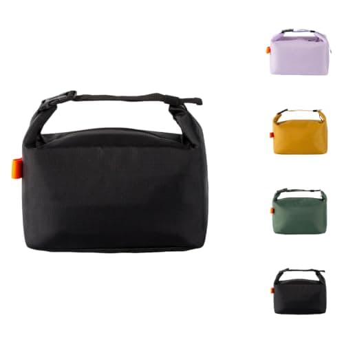 SUOXU Insulated Lunch Bag Leak Proof Thermal Lunch Tote for Adults Kids - Large Capacity Water Resistant Cooler Bag for Work, School, Picnic & Travel (Black)