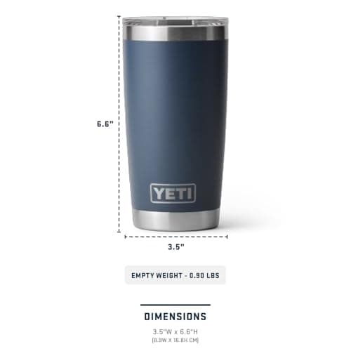 YETI Rambler 20 oz Tumbler, Stainless Steel, Vacuum Insulated with MagSlider Lid, Wetlands Camo — view 6