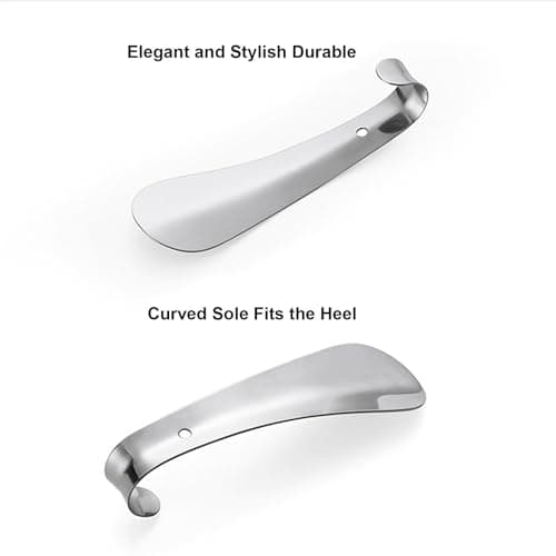 Stainless Steel Shoehorn – Compact Metal Shoe, Horn Tool Effortless — view 5