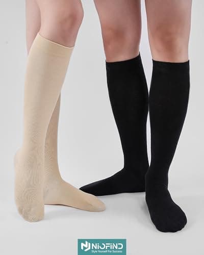 Niofind Compression Socks for Women & Men, 15–20mmHg, Knee High — view 2