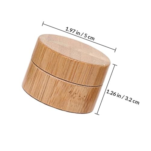 Cream Jar Cosmetic Container Refillable 30g Bamboo for Lotions — view 6