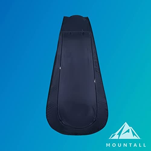Portable Outdoor Instant Pop Up Tent Privacy Camping Shower Toilet Changing Room (Black) — view 3