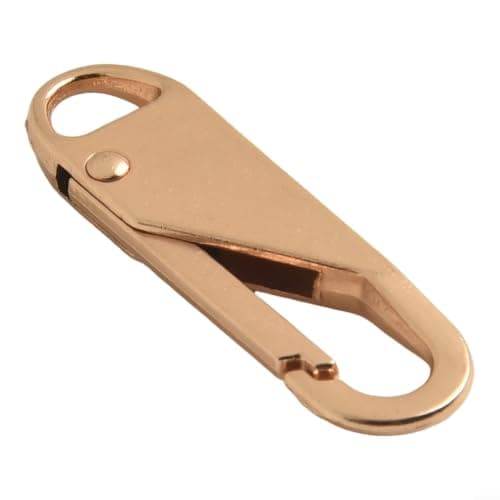 Alloy Zipper Tab 3.7x1.1cm Non-Magnetic Alloy Zipper Tab 3.7x1.1cm(Gold)