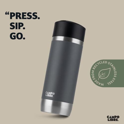 Campo Libre® Anto Travel Mug 350ml – Premium Insulated Coffee Cup to Go with One-Touch Leakproof Lid, Double-Wall Stainless Steel Coffee Mug, Keeps Drinks Hot for 6h — view 2