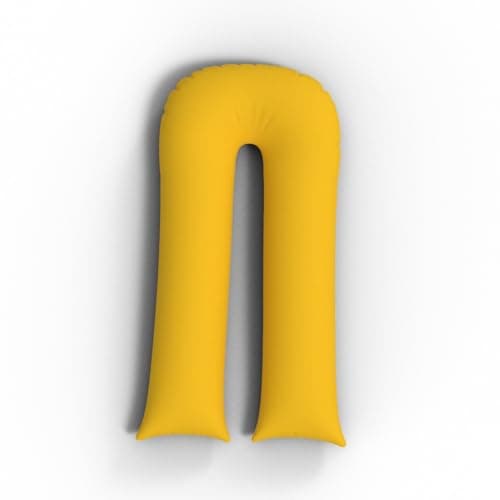ARLINENS 9ft Long U Shaped Full Body Cuddly Comfort Pregnancy Support Pillow for Side Sleeping Maternity Back & Arthritis Support with Free Pillow Case (Mustard)