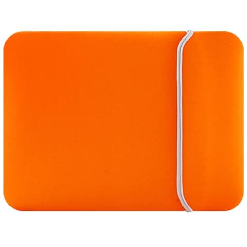 Neoprene Laptop Sleeve Bag Waterproof Soft, 19×13.5cm, Compatible with Game Switch Lite/iPad Mini 6/iPhone 15 Pro Max 6-8 Inch Small Devices, Orange