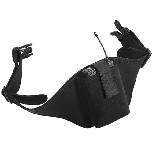 Mic Belt for Fitness Instructors, Sweat Resistant Neoprene Pouch