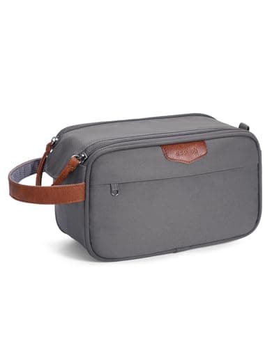 ECOHUB Toiletry Bag for Men, Wide-Open Travel Wash Bag with Wet Pocket