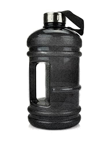 New Jumbo 2.2 Litre Sports and Gym Water Bottle with Time Markings Extremely Durable BPA Free Ideal Bottles for Gym Dieting Bodybuilding Outdoor Sports Hiking Cycling Office and Fitness (Grey) — view 4