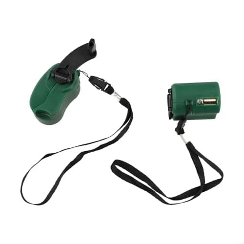 2PCS for mini Wind Up Radio Style for charger USB Hand Crank Dynamo for Outdoor Travel Kit Green — view 2