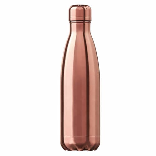 Just Giftz Insulated Stainless Steel Water Bottle 500ml, Rose Gold