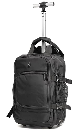 Aerolite 40x20x25cm Ryanair & Wizz Air Trolley Backpack, 2 Wheels — view 4