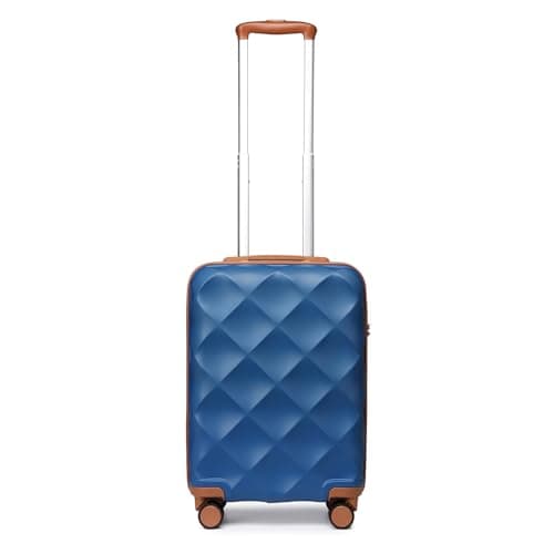 British Traveller Cabin Suitcase, Lightweight Carry On Luggage,4 Wheels