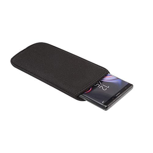 for Samsung S26/S25/S24/S23 Ultra,Note20 5G,Note20 Ultra,S20 Ultra,Note10+,s20+,A53 5G Phone Bag, Universal Neoprene Shockproof Pouch Sleeve Case for iPhone 17 16 15 14 13 12 Pro Max Black — view 4