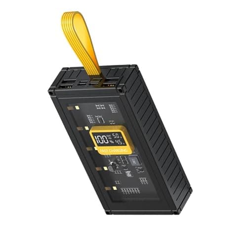 KACCDE Efficient 20000mAh Charging Adapter with 5 Outputs and 3 Inputs Auxiliary Battery Pack for Family and Friend Devices Travel Mobile Power Adapter