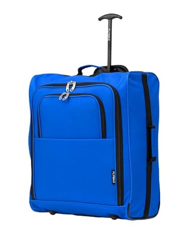 56x45x25 Easyjet Cabin Bag Hand Luggage Approved Cabin Case Lightweight Suitcase Also Approved for BA Jet 2 1.5kg 57L Blue