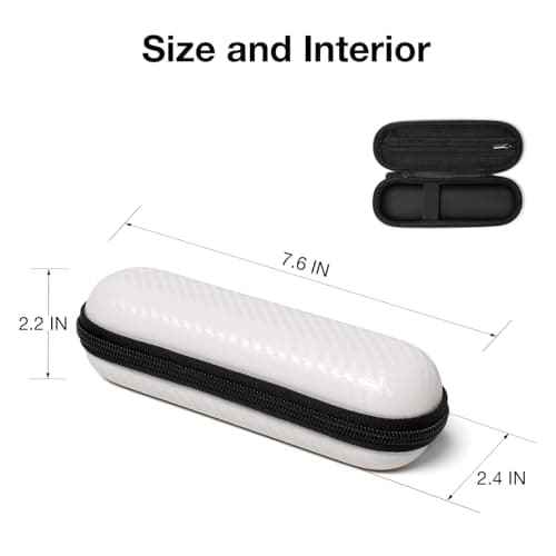 Nincha Travel Case Compatible with Philips Hybrid Electric Trimmer and Shaver, Face + Body Groomer QP2724/90, QP2834/70, QP1924/70, QP6531/70, QP4631/90, Hard Carrying Case, Portable Bag，White — view 2