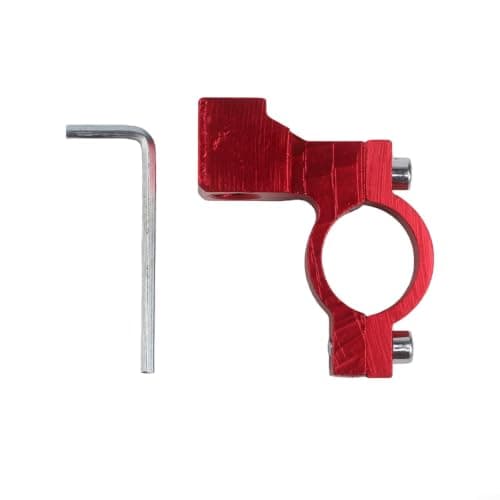 Motorbike Rear View Mirror Mount 10mm Thread - Heavy Duty Aluminium Clamp for GPS Phone Holder Accessories Purple(Red) — view 2