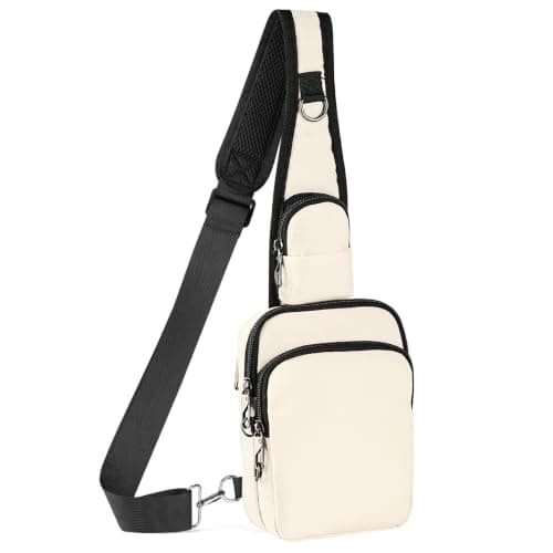 BROADREAM Anti-theft Shoulder Bag - Sling Chest Crossbody Bag Chest Bag Men Waterproof Shoulder Bag with Zip Lock RFID Blocking, Small Handbag for Men Women