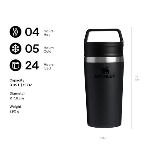STANLEY 1913 Cafe to-Go Travel Mug 0.35L - Black — view 2