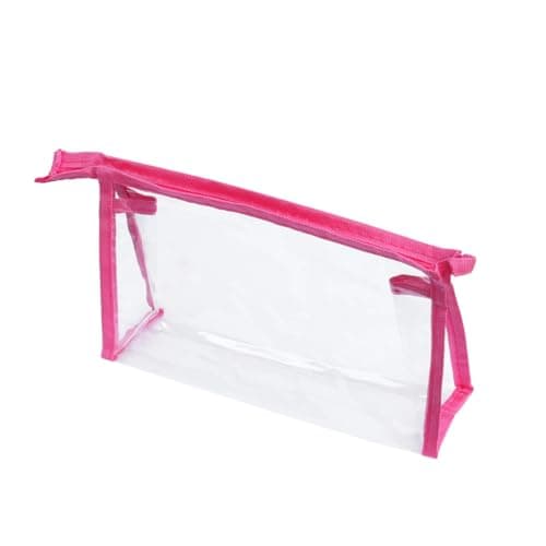 FUNNETOYU Pvc Women Cosmetic Bag with Convenient Zipper Design and Case, Makeup Bag Suitable for Summer and Car Travel, Portable Cosmetic Organizer for Easy Storage