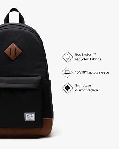 Herschel Unisex's Backpack, Black, One Size — view 3