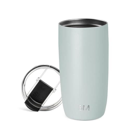 Simple Modern Travel Coffee Mug Tumbler with Flip Lid | Insulated Stainless Steel Iced Coffee Cup | Gifts for Women & Men | Voyager Collection | 470ml | Sea Glass Sage