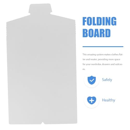 DOITOOL Shirt Cardboard Laundry Folding Board 20 Pcs White Paper Folder for Collared Shirts and Suitcase Packing — view 3