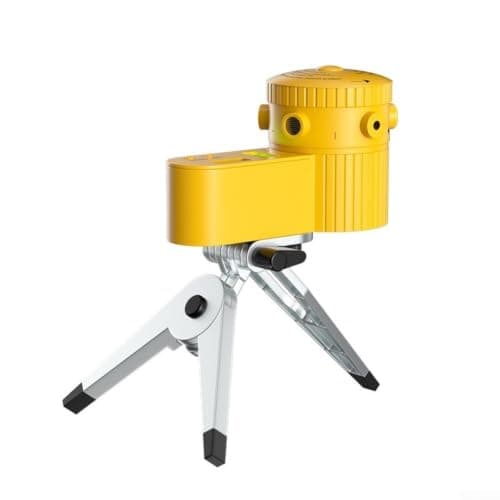 Magnetic Spirit Level Look Projector with Rotating Head Cross Spirit Level for DIY Projects Self-Levelling Pocket Spirit Level Set 15.5 x 10.5 cm Black — view 3